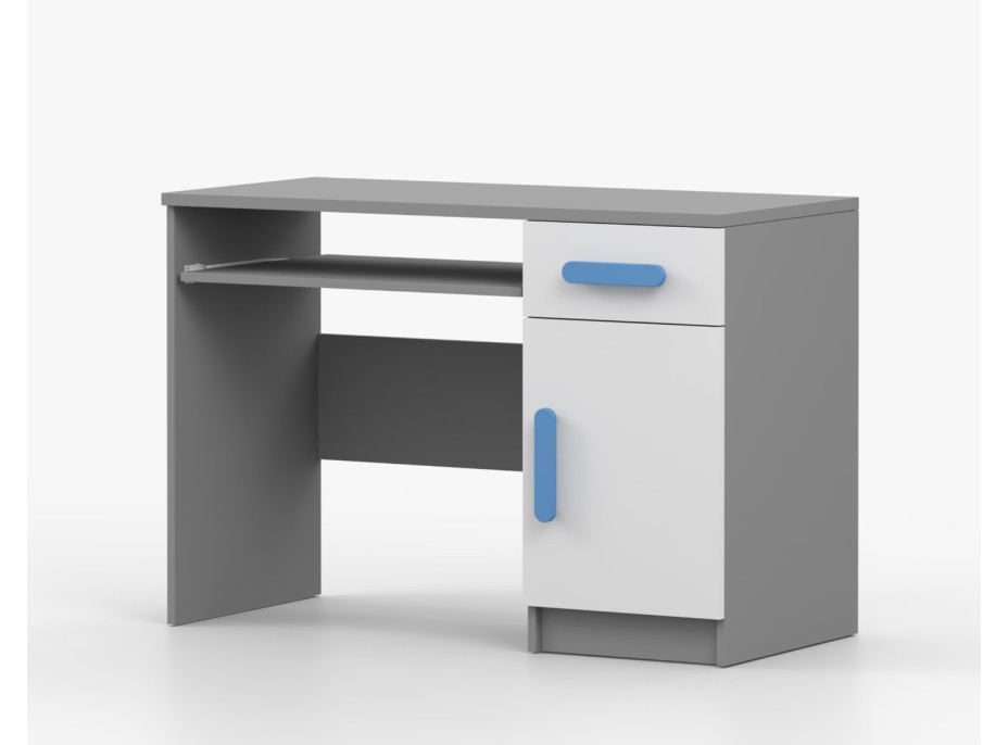 Psací stůl SCOUT - šedý/bílý (více variant)
