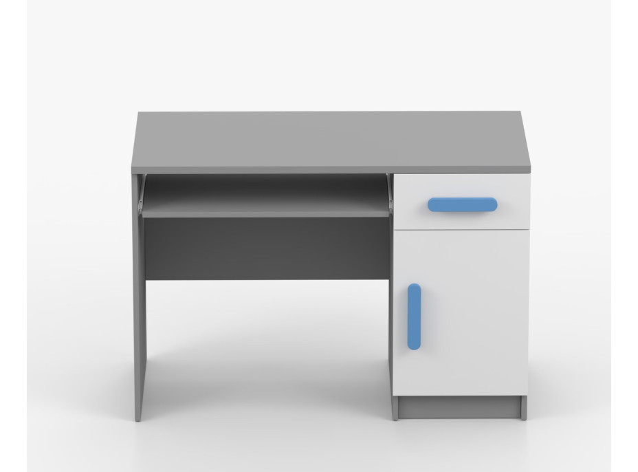 Psací stůl SCOUT - šedý/bílý (více variant)