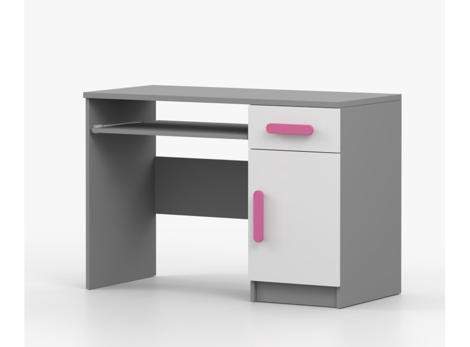 Psací stůl SCOUT - šedý/bílý (více variant)