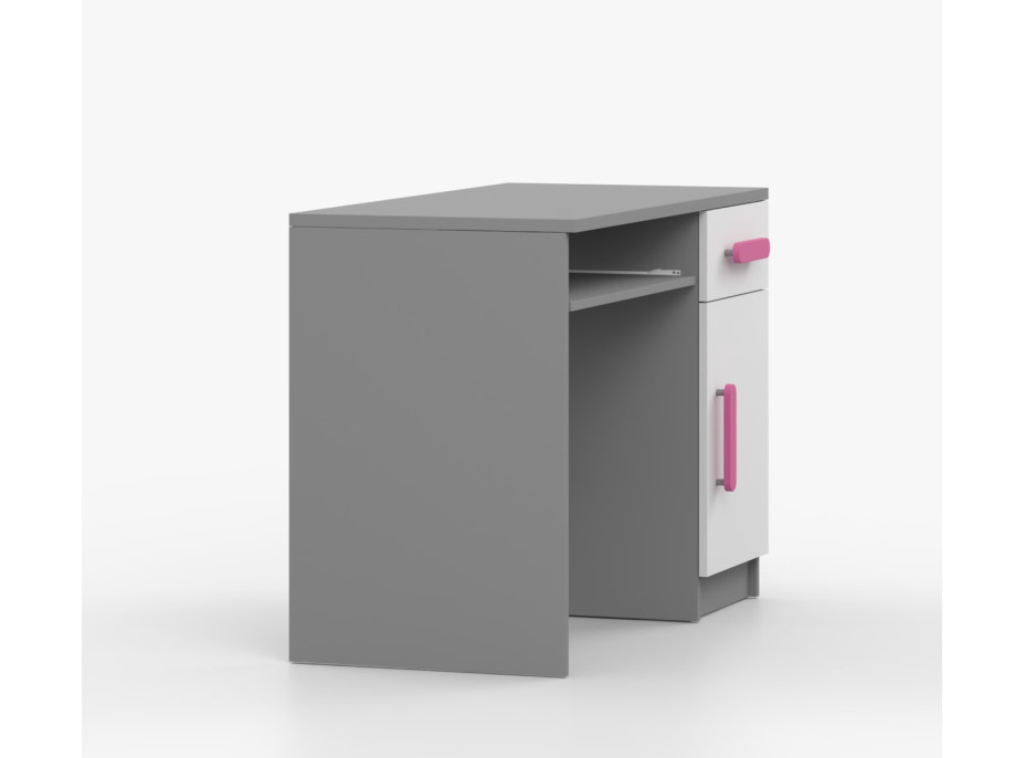 Psací stůl SCOUT - šedý/bílý (více variant)