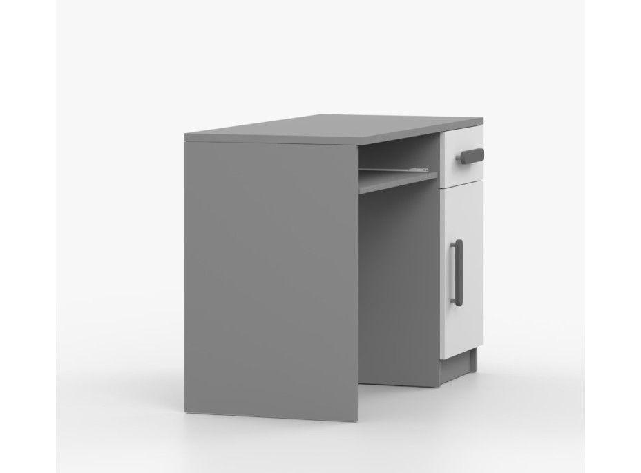 Psací stůl SCOUT - šedý/bílý (více variant)