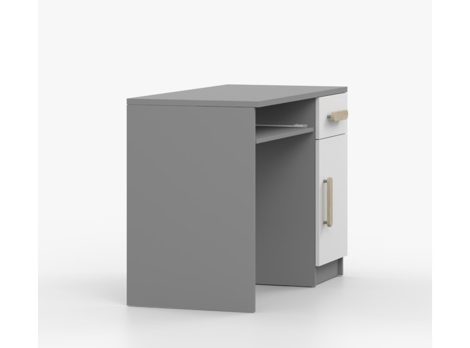 Psací stůl SCOUT - šedý/bílý (více variant)