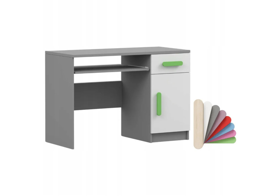Psací stůl SCOUT - šedý/bílý (více variant)