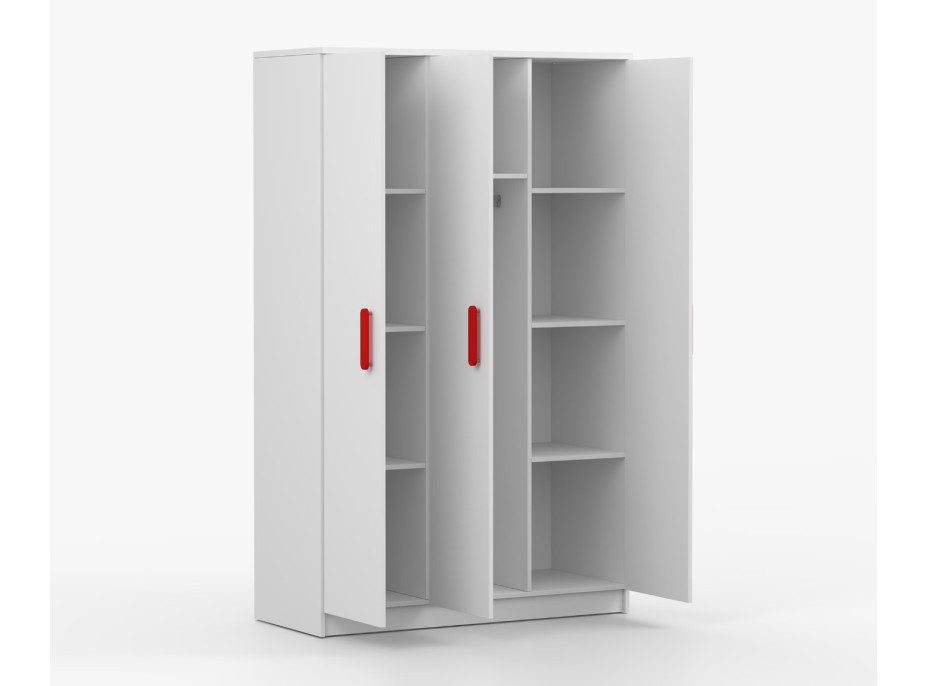 Šatní skříň SCOUT 120 - bílá (více variant)