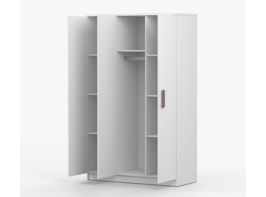 Šatní skříň SCOUT 120 - bílá (více variant)
