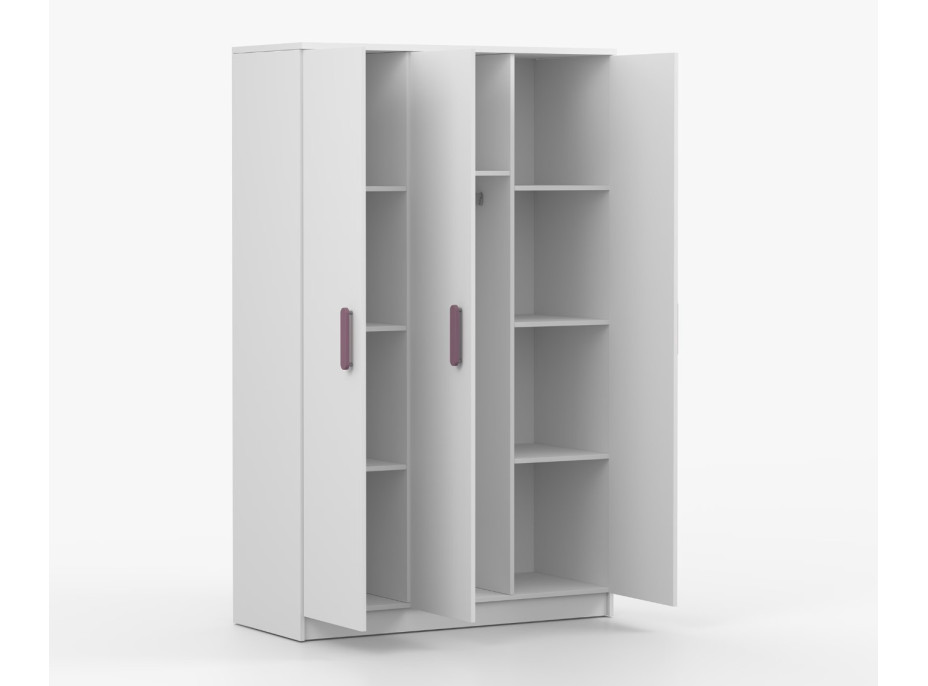 Šatní skříň SCOUT 120 - bílá (více variant)