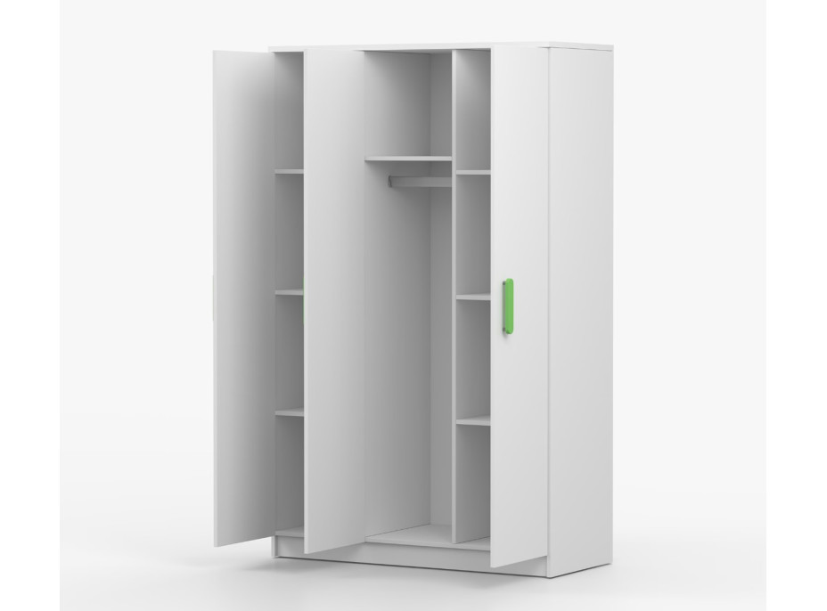 Šatní skříň SCOUT 120 - bílá (více variant)