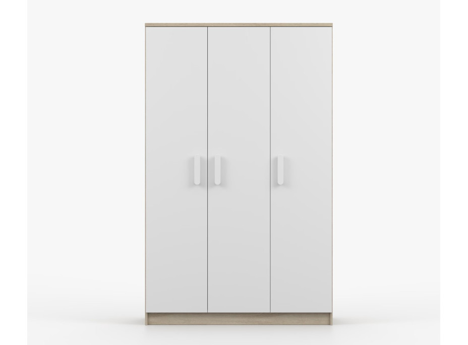 Šatní skříň SCOUT 120 - dub sonoma/bílá (více variant)