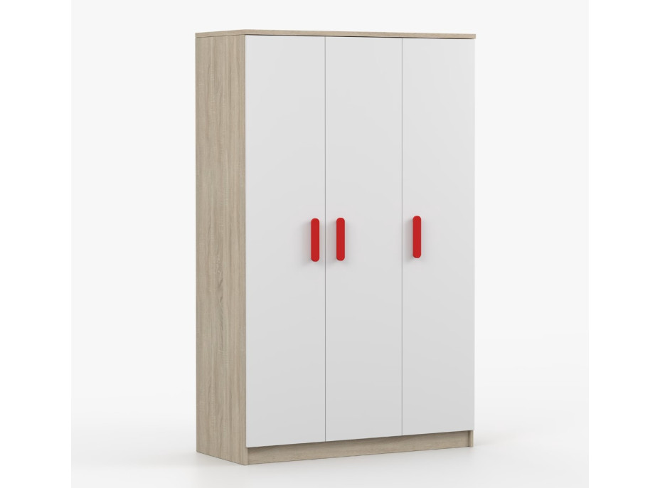 Šatní skříň SCOUT 120 - dub sonoma/bílá (více variant)