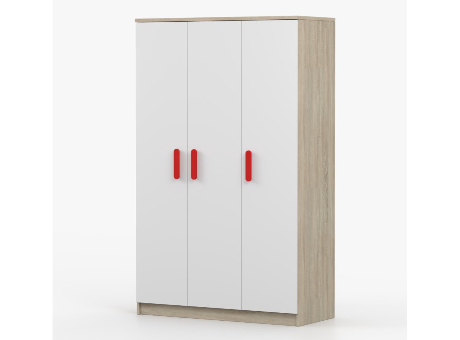 Šatní skříň SCOUT 120 - dub sonoma/bílá (více variant)