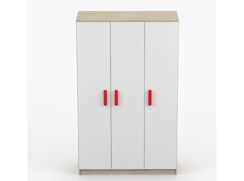 Šatní skříň SCOUT 120 - dub sonoma/bílá (více variant)