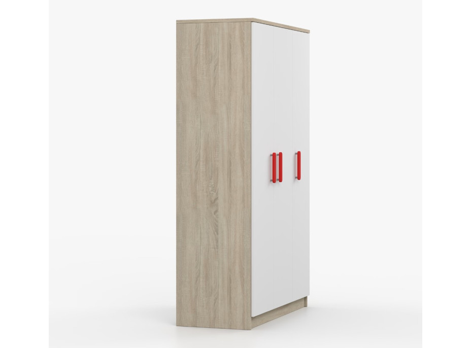 Šatní skříň SCOUT 120 - dub sonoma/bílá (více variant)