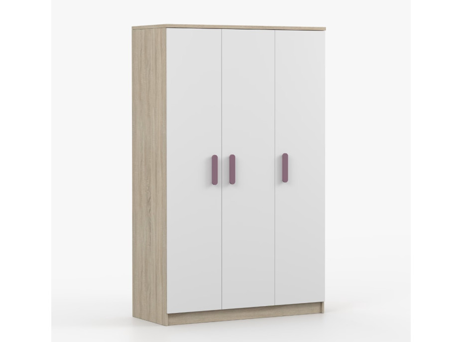Šatní skříň SCOUT 120 - dub sonoma/bílá (více variant)