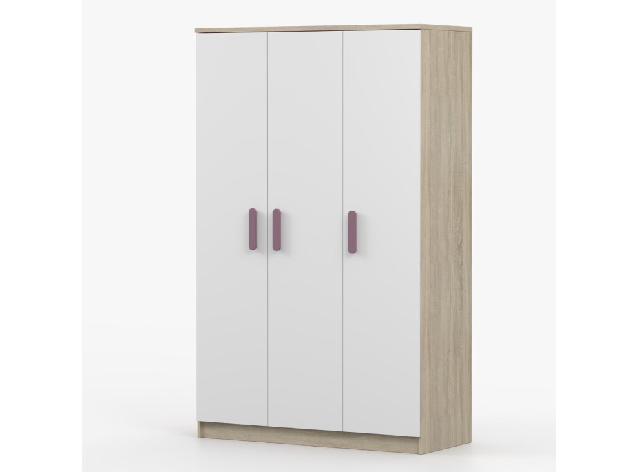 Šatní skříň SCOUT 120 - dub sonoma/bílá (více variant)
