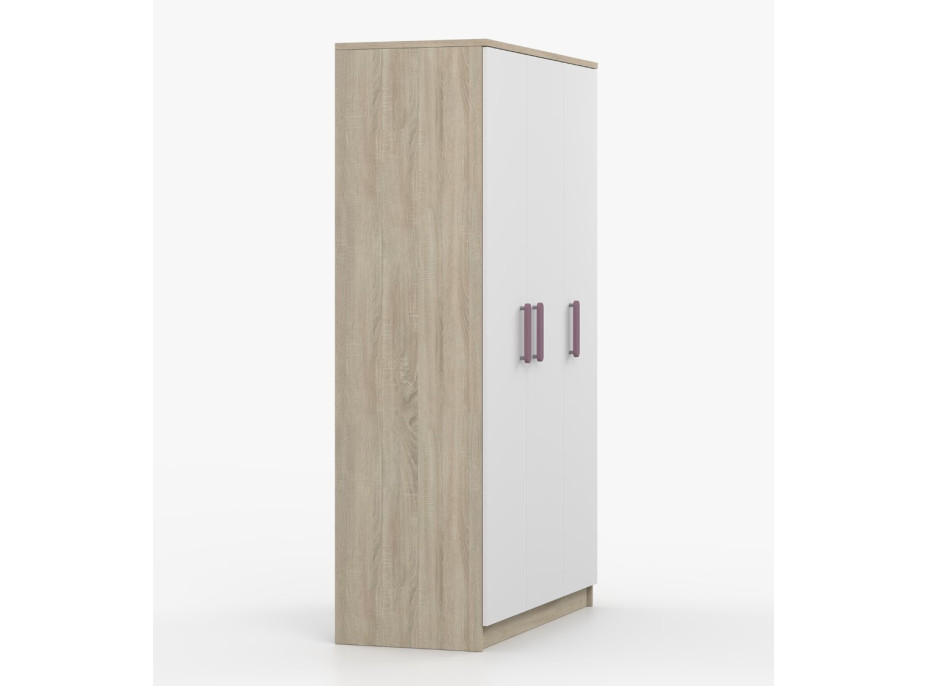 Šatní skříň SCOUT 120 - dub sonoma/bílá (více variant)
