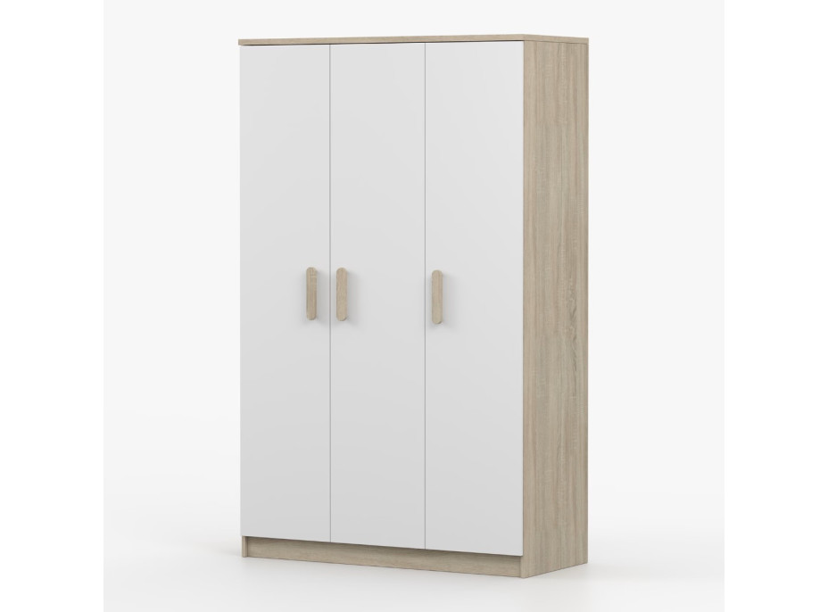 Šatní skříň SCOUT 120 - dub sonoma/bílá (více variant)