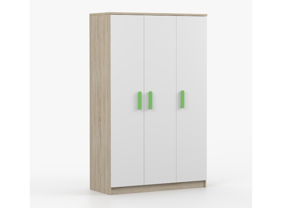 Šatní skříň SCOUT 120 - dub sonoma/bílá (více variant)