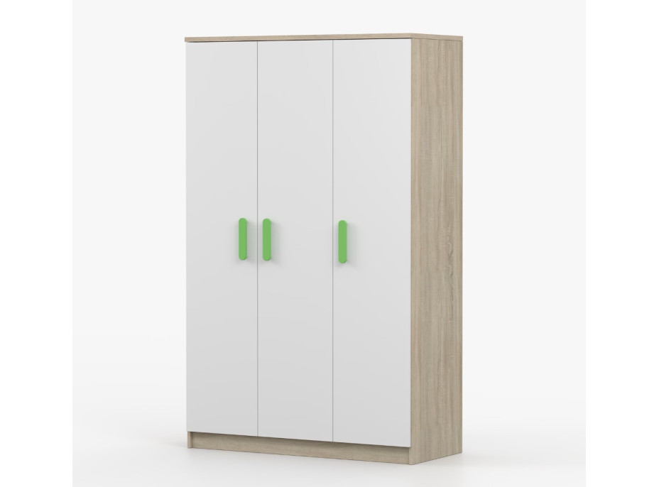 Šatní skříň SCOUT 120 - dub sonoma/bílá (více variant)