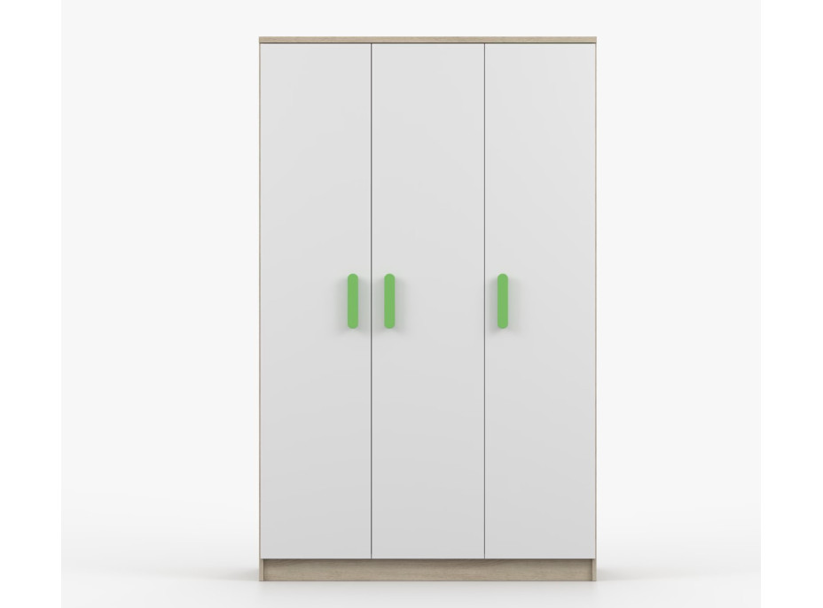 Šatní skříň SCOUT 120 - dub sonoma/bílá (více variant)