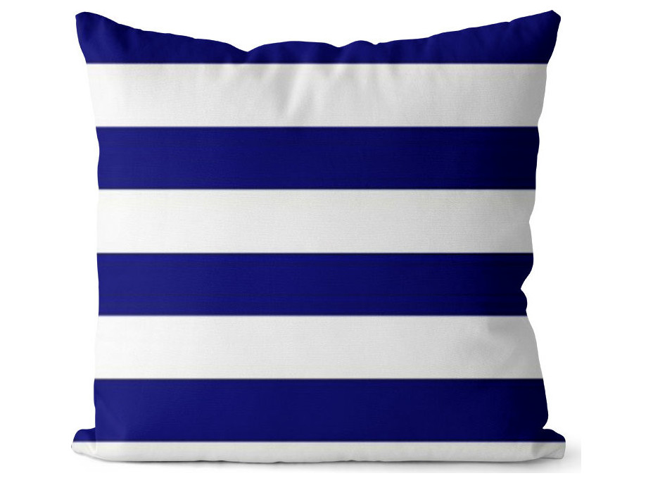 Polštář Cleo PATIO FELIPE 40x40 cm - modrý/bílý