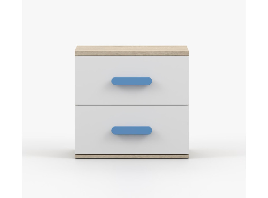 Noční stolek SCOUT - dub sonoma/bílý (více variant)