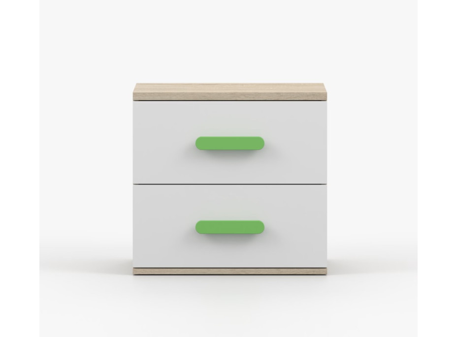 Noční stolek SCOUT - dub sonoma/bílý (více variant)