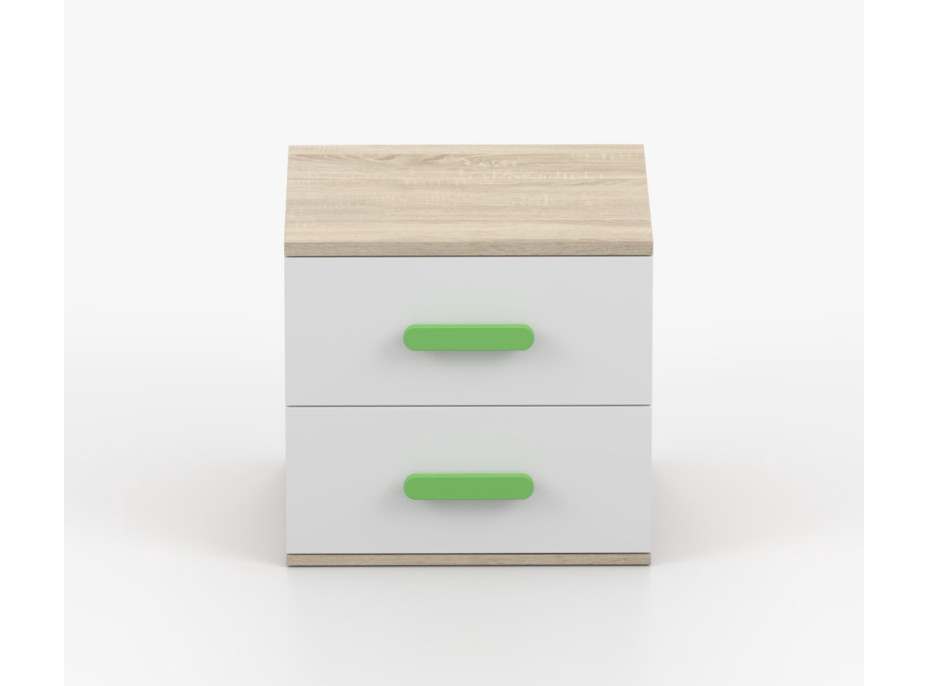 Noční stolek SCOUT - dub sonoma/bílý (více variant)