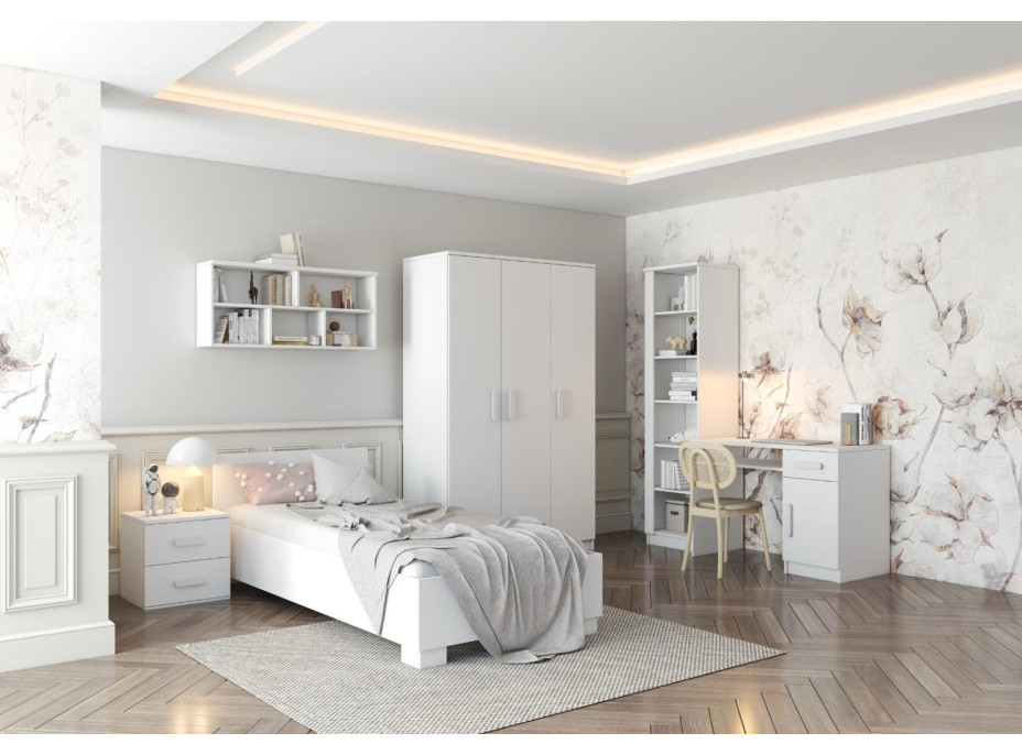 Postel SCOUT 200x90 cm - bílá