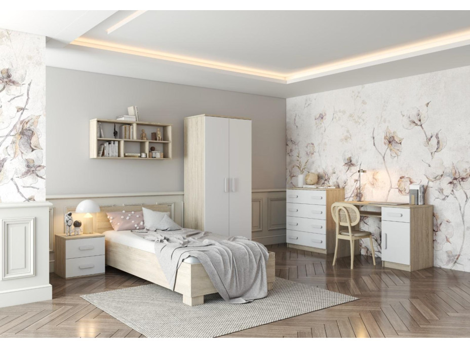 Postel SCOUT 200x90 cm - dub sonoma