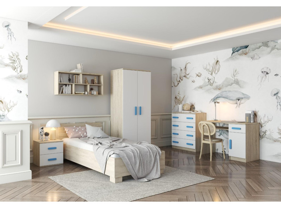 Postel SCOUT 200x90 cm - dub sonoma