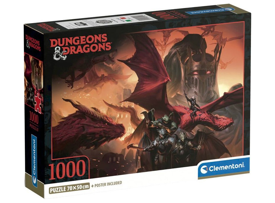 CLEMENTONI Puzzle Dungeons&Dragons 1000 dílků