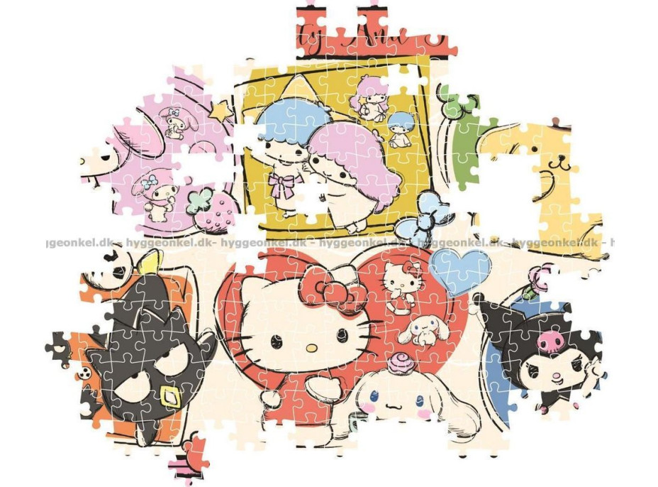 CLEMENTONI Puzzle Hello Kitty a přátelé - roztomilá koláž 1000 dílků