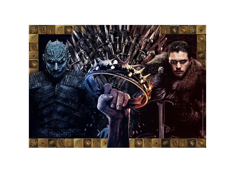 CLEMENTONI Puzzle Hra o trůny: Fantasy koláž 1000 dílků