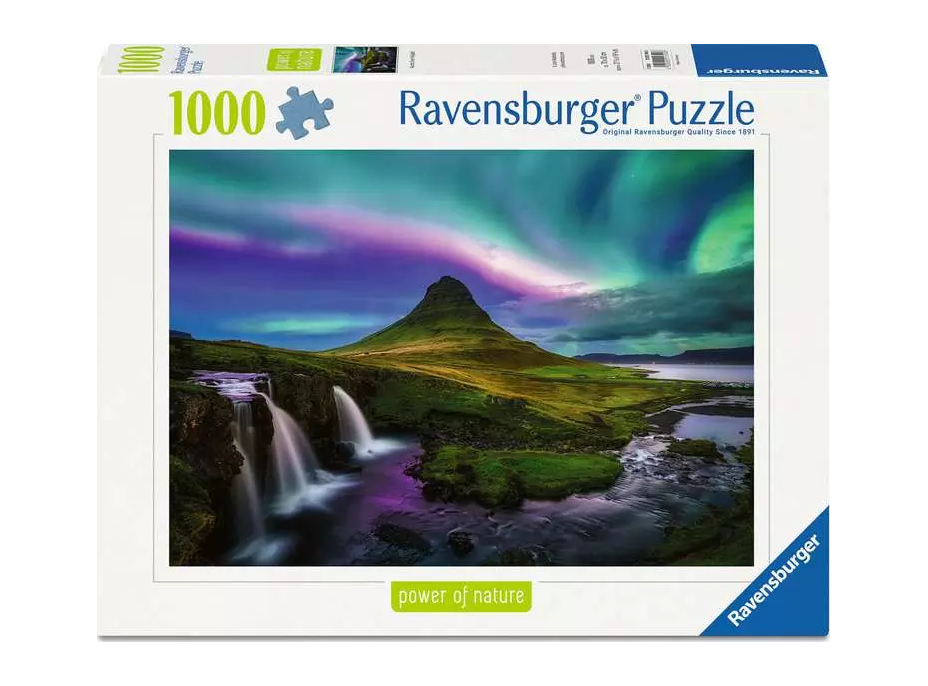 RAVENSBURGER Puzzle Kouzelná noc na Islandu 1000 dílků