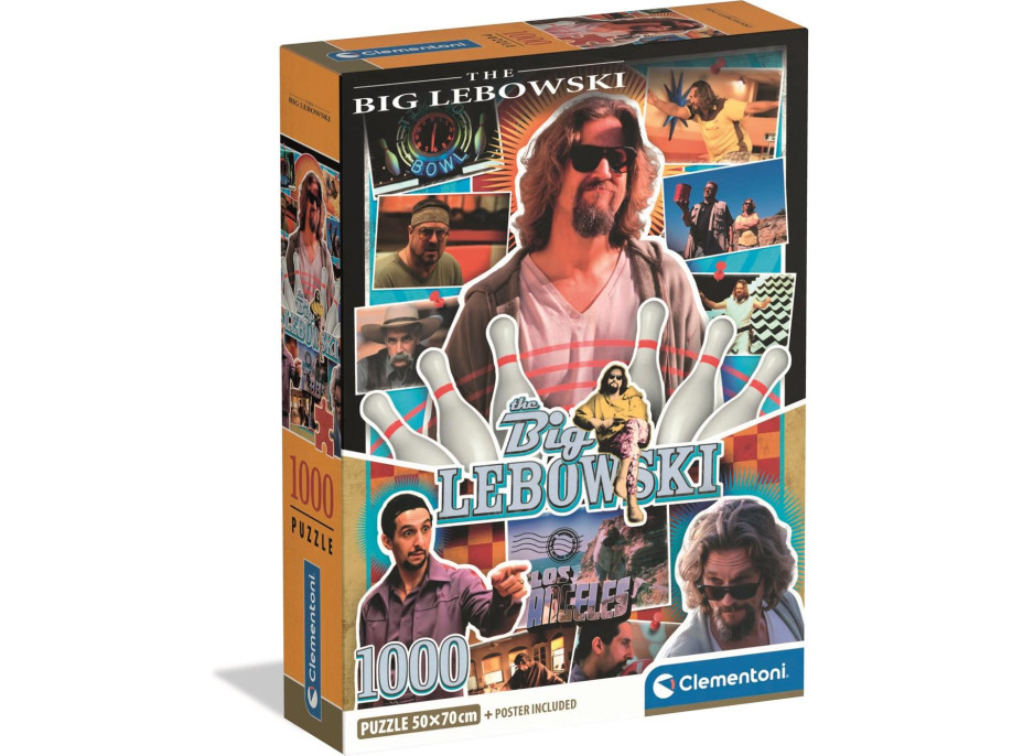 CLEMENTONI Puzzle Kultovní filmy: Big Lebowsky 1000 dílků