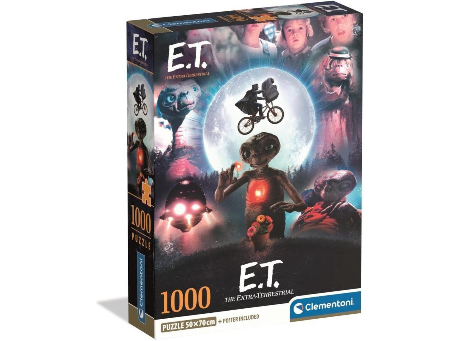 CLEMENTONI Puzzle Kultovní filmy: E.T. Mimozemšťan 1000 dílků