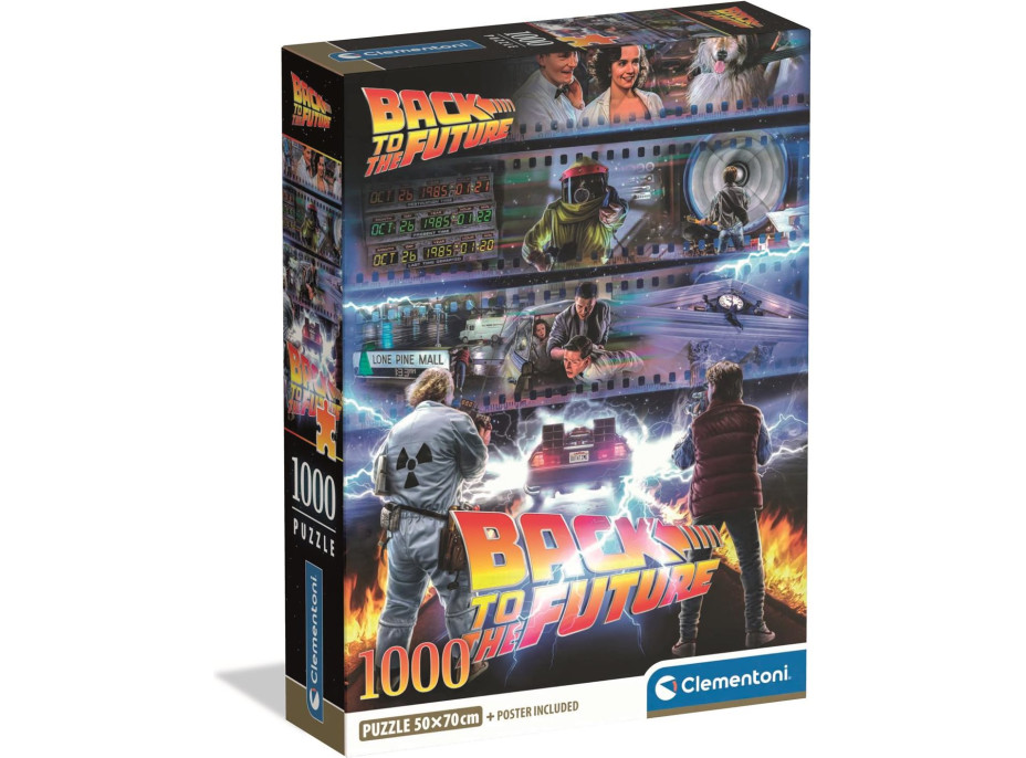 CLEMENTONI Puzzle Kultovní filmy: Návrat do budoucnosti 1000 dílků