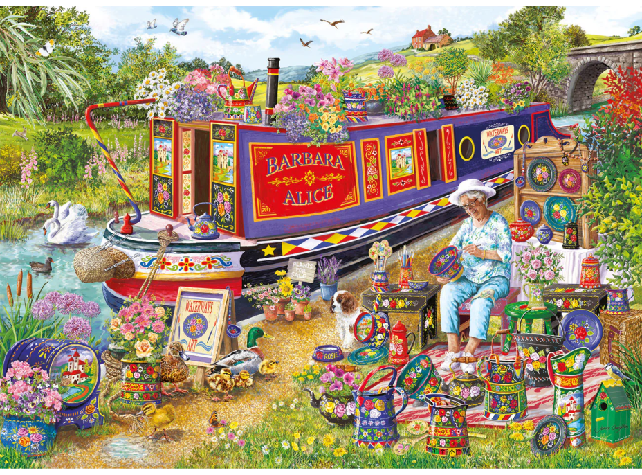 GIBSONS Puzzle Kvetoucí loď 1000 dílků