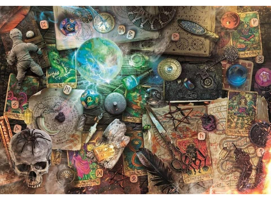 CLEMENTONI Puzzle Maleficium - Okultní artefakty 1000 dílků