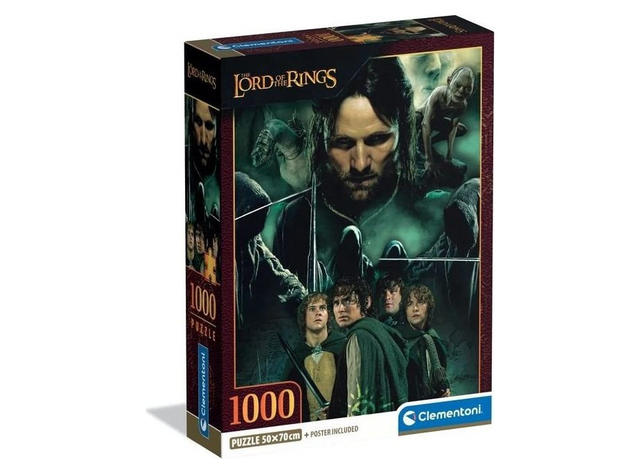 CLEMENTONI Puzzle Pán prstenů - Společenstvo prstenu 1000 dílků