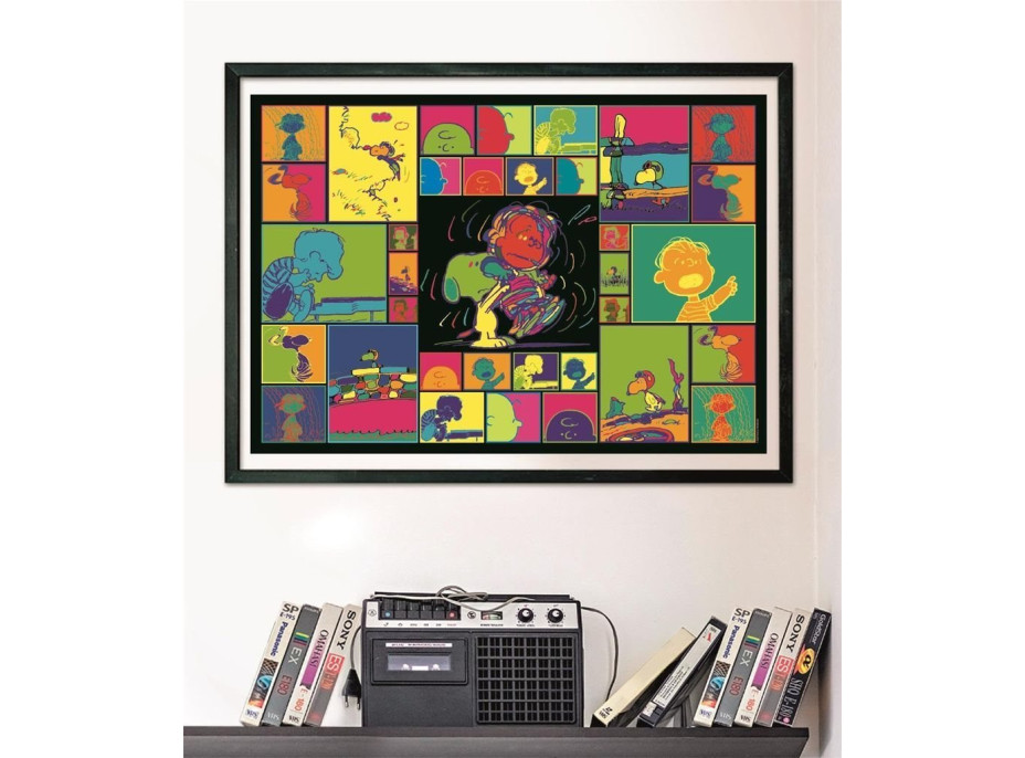 CLEMENTONI Puzzle Peanuts: Barevná koláž 1000 dílků