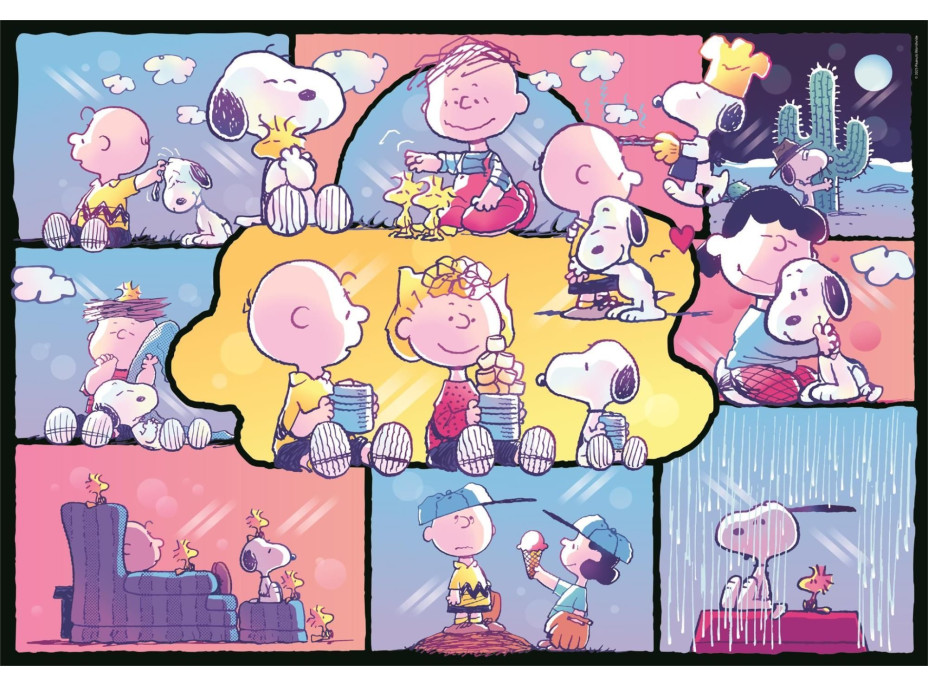CLEMENTONI Puzzle Peanuts: Snoopy a přátelé 1000 dílků