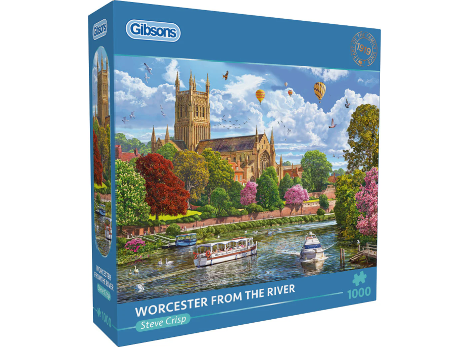 GIBSONS Puzzle Pohled na Worcester 1000 dílků