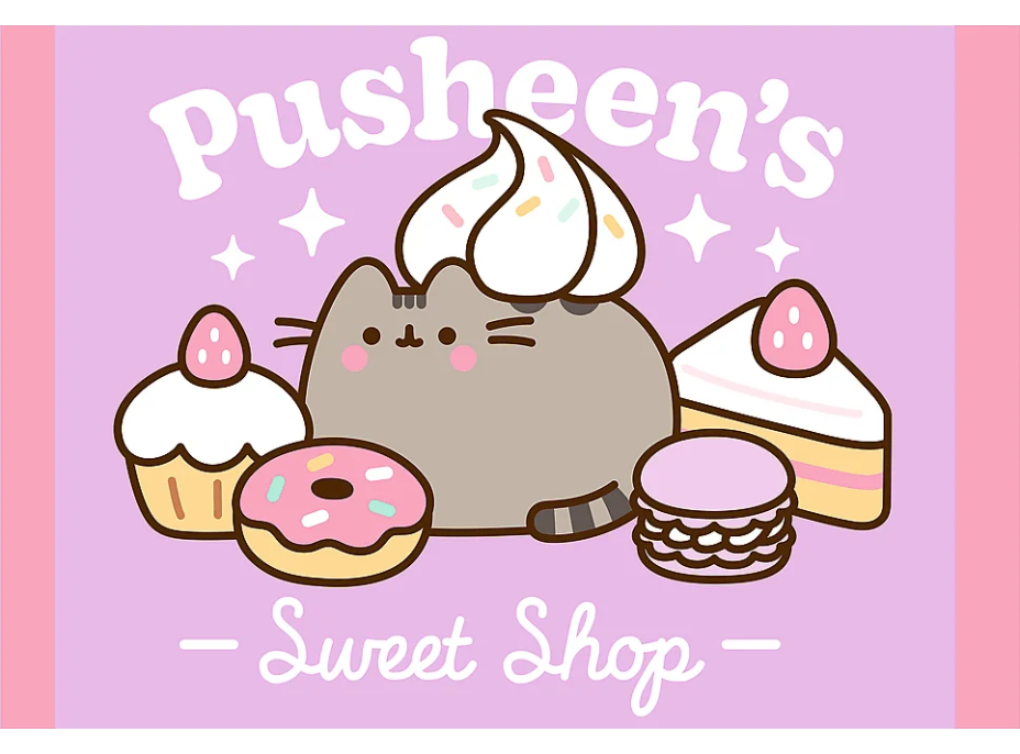 TREFL Puzzle Pusheen: Seznamte se s Pusheen 4x250 dílků