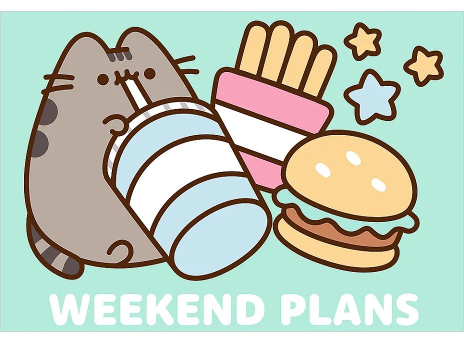 TREFL Puzzle Pusheen: Seznamte se s Pusheen 4x250 dílků