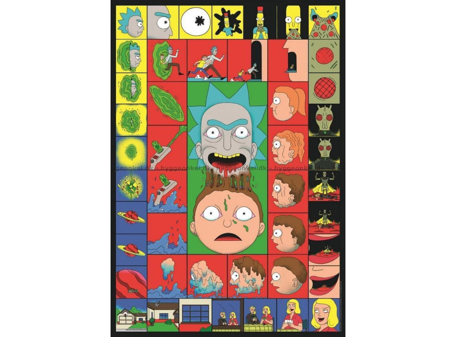 CLEMENTONI Puzzle Rick&Morty: Ikonické momenty 1000 dílků