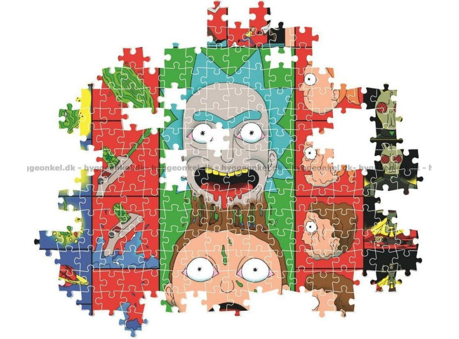CLEMENTONI Puzzle Rick&Morty: Ikonické momenty 1000 dílků