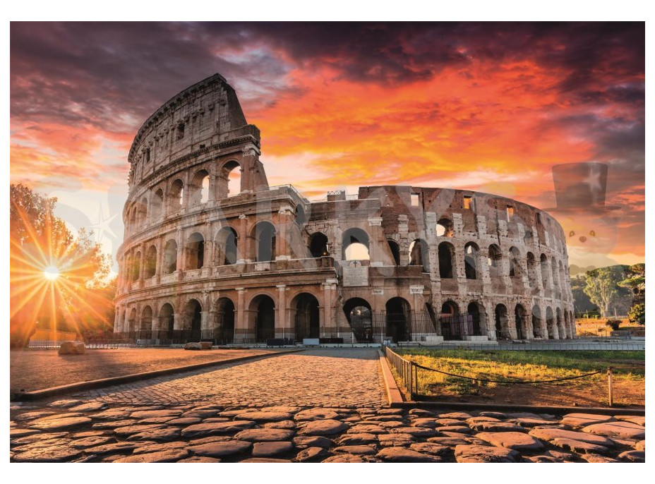 CLEMENTONI Puzzle Řím - Koloseum při západu slunce 1000 dílků