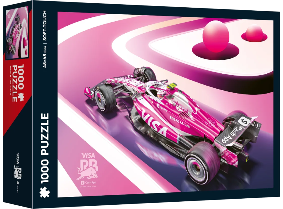 TREFL Puzzle Soft Touch: Automobilist: Visa Cash App Racing Bulls Miami Livery 1000 dílků