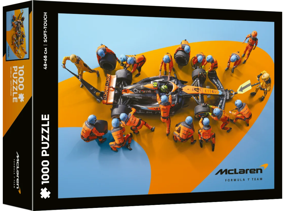 TREFL Puzzle Soft Touch: McLaren: Světový rekord v nejrychlejší zastávce v boxech 1000 dílků
